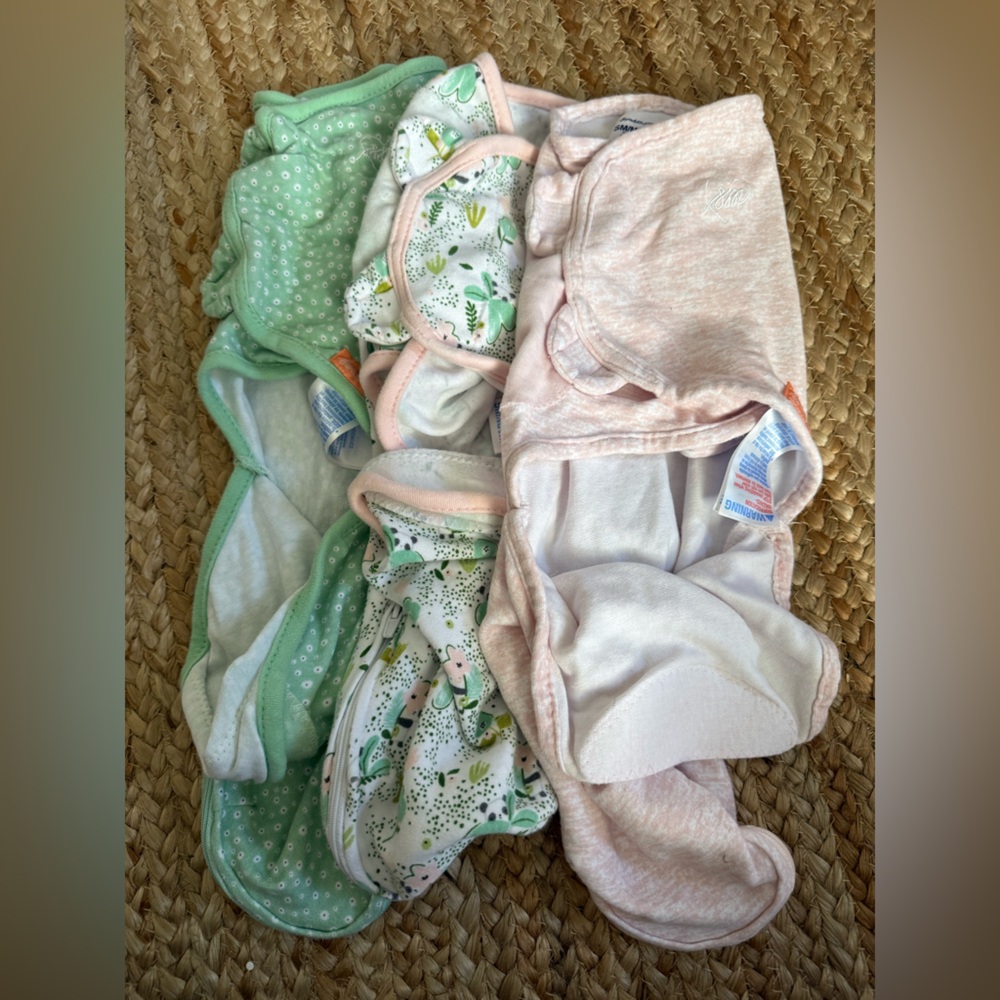 SwaddleMe Pink and Green Diaper Covers